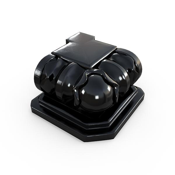 Gardenstone Classic Planter Feet Pedestals Gardenstone Black Square 